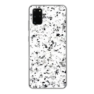 Produktbild von MuchoWow® Handyhülle Schutzhülle Hülle für Samsung Galaxy S20 Plus Marmor - Punkte - Weiß Silikon Softcase Handy Hülle - Hartschale