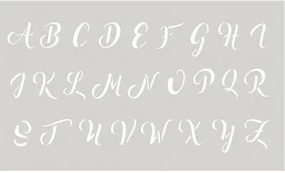 Produktbild von Schablone 12 x 20 cm - Alphabet Großbuchstaben Nr. 3