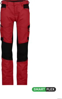 Produktbild von DASSY Arbeitshose HELIX WOMAN Frauen Gr. 44 rot/schwarz
