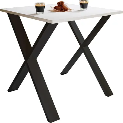 Zdjęcie produktu dla Stół do jadalni z drewna Premium | H. 76 x W. 80 x D. 80 cm | Stół kuchenny Stół do jadalni Xona X