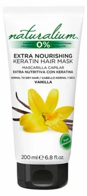 Produktbild von Naturalium 8436551471242, 200 ml, Unisex, beschädigtes Haar, trockenes Haar, normales Haar, Nährend, Reparatur, Glanz, Weichmachend, Keratin, Tube