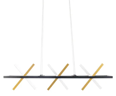 Obrázek produktu pro Závěsné svítidlo LED, kov, zlatá barva, D 100 cm