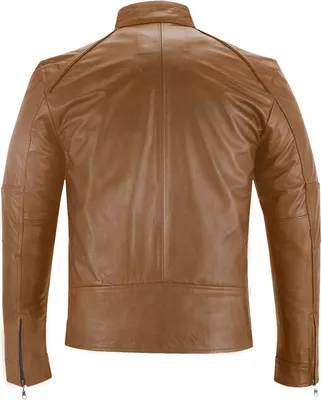 Produktbild von Lederjacke Trend Fashion lammnappa echtleder Jacke Nappa Leder, Größe:56/2XL, Farbe:Karamell