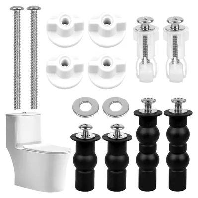 Produktbild von Befestigungsset für WC-Sitz, Schrauben für Toilettendeckel, Zubehör für Toilettensitzreparatur