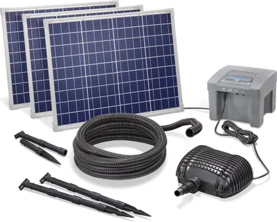 Produktbild von esotec Solar Bachlaufset für Gartenteich 150/4200 Komplettset mit AKKU 101975
