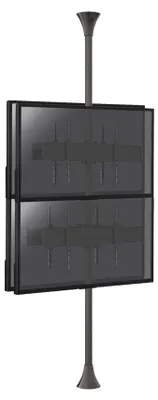 Image de Support sol-plafond pour 4 écrans TV back to back 32'' - 75'' - Vesa max 600x400
