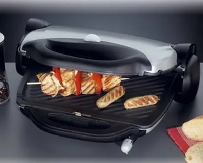Produktbild von Eltac MG 18 Kontaktgrill, Edelstahlgehäuse, 1800 Watt, Thermostat