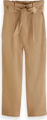Produktbild von Scotch & Soda Daisy Straight Leg Paperbag Fit Hochbundhosen Beige L / 32 Frau Beige L