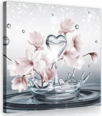 Produktbild von Leinwandbild Magnolie Canvasbild Wanddeko Wandbild 10163_PP (Größe: O2 (80cm. x 80cm.))
