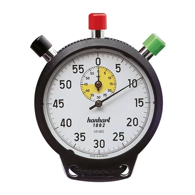 Produktbild von Hanhart Additionsstoppuhr Amigo Allsport 1/5 Sek, Kunststoff, 55mm