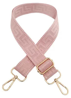Produktbild von Verstellbarer Schultergurt für Taschen - 72-130cm Ersatz-Taschengurt mit Karabiner - DIY Zubehör - Rosa 3,8cm Breite