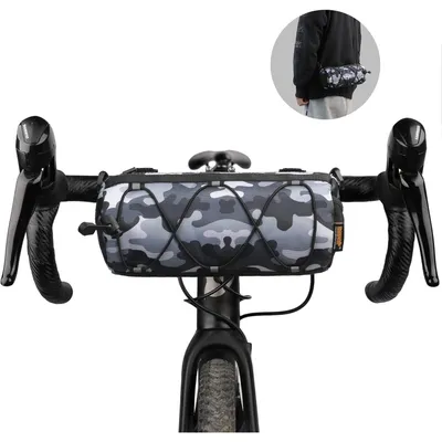 Productafbeelding van Stuurtas, voorzak, schouderband, racefiets, camouflage, grijs