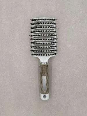 Produktbild von Haarbürste - für schwerkämmbares Haar weiß/braun