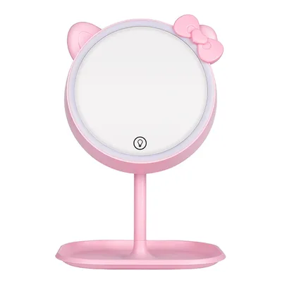 Imagen del producto de Espejo de maquillaje LED versátil, con luz, regulable en intensidad y recargable