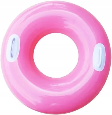 Produktbild von Kruh plavací INTEX s držadlem 76cm - růžová
