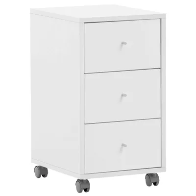 Produktbild von Rollcontainer Büro BRAGA-80 in weiß, B/H/T: ca. 32,6/59,7/39,1 cm