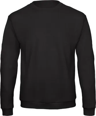 Produktbild von Herren-Sweatshirt - B&C ID.202 50/50 - black - Größe XS