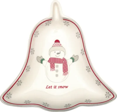 Produktbild von Greengate Abella Glockenteller Weihnachten weiss 14,2cm