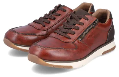 Produktbild von Rieker Herren Echtleder Schnürhalbschuh braun, Herren:46 EU
