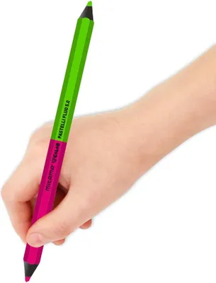 Image de Crayons de couleur, crayons NEON JUMBO, double face, 3 pces, 5 couleurs, MITAMA 61919