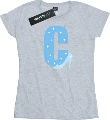 Produktbild von Disney - "Alphabet C Is For Cinderella" T-Shirt für Damen BI36955 (L) (Grau)