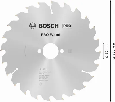 Obrázok produktu pre Bosch ‎2608641185, Drevo, 19 cm, Bosch, 220 g, 1 kusov