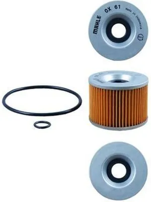 Productafbeelding van Oliefilter MAHLE OX 61D, filterelement voor YAMAHA motorfietsen: FJ, XJR, FZX, FZR, FZ