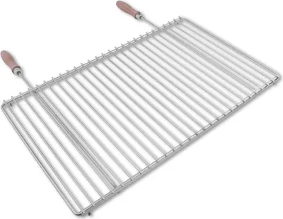 Obrázek produktu pro Nerezový rošt s nastavitelnou šířkou 60-70x37cm s rukojetí