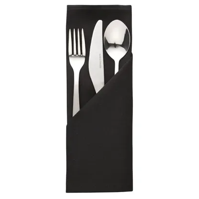 Immagine prodotto di Tovaglioli Mitre Essentials Occasions, neri, 51 cm