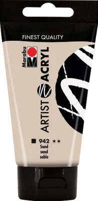 Produktbild von Marabu 12200002942, 75 ml, Sand, Tube, Wasserfest