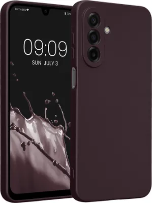 Produktbild von kwmobile Handyhülle für Samsung Galaxy A17 4G / 5G Hülle - weiche Silikon Case metallisch schimmernd - Schutzhülle Cover - Metallic Brombeere