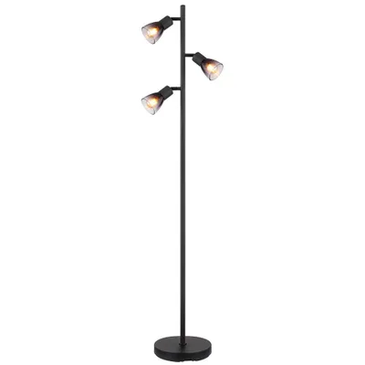 Produktbild von Stehleuchte, Metall, rauchfarben, 3 Flammig, E14, H 161 cm