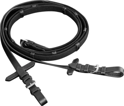 Produktbild von vidaXL Leder Trense Trensenzaum mit Zügeln und Gebiß schwarz voll