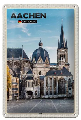 Produktbild von Blechschild Städte Aachen Deutschland Dom Architektur 20x30cm
