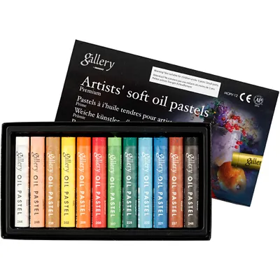 Produktbild von Mungyo Gallery Ölpastell Premium Set 12 Farben für Künstler