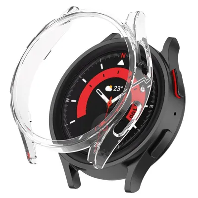 Produktbild von Strap-it Hartschalenetui – Passend für Samsung Galaxy Watch 5 Pro – Rundumschutz – Transparent