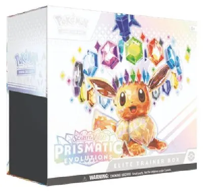 Zdjęcie produktu dla Pokemon Prismatic Evolutions Elite Trainer Box German