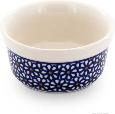 Produktbild von Original Bunzlauer Keramik Dessertschale Ø9,0cm Creme Brulee Soufflee-Förmchen Ragout fin Dip Schale Würzfleisch Auflaufform-Schälchen mit 100 ml für Desserts, Muffins, Pasteten im Design 120