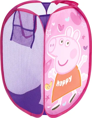 Produktbild von Aufbewahrungskorb Peppa Wutz - Pop-Up Korb für Kinder Wäschekorb Spielzeugnetz
