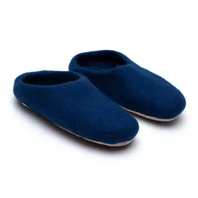 Obrázok produktu pre Domáce papuče z ovčej vlny, veľkosť 37/38, modré – 240 g, objednať online