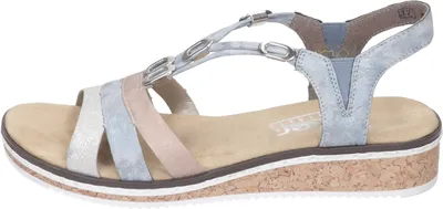 Produktbild von Rieker Damen Sandale blau kombi, Damen:42 EU