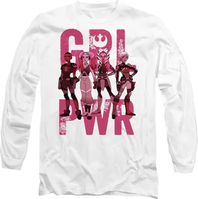 Imagen del producto de Camiseta uni "Girl Power" de Ahsoka, para hombre/mujer, modelo TV14122 (talla XL), color blanco