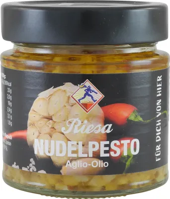 Produktbild von Nudelpesto Aglio Olio von Teigwaren Riesa (190 g)