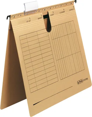 Produktbild von 10 Herlitz Hängehefter / DIN A4 / Kraftkarton 230g/m² / Farbe: natron braun