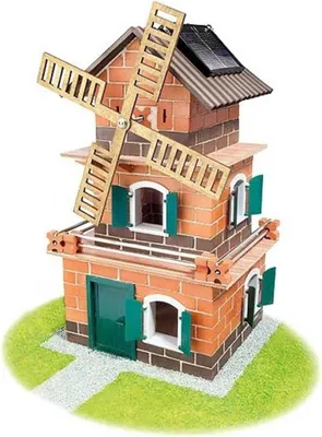 Produktbild von Stavebnice Teifoc Mlýn - solární pohon 380ks v krabici 44x33x11cm