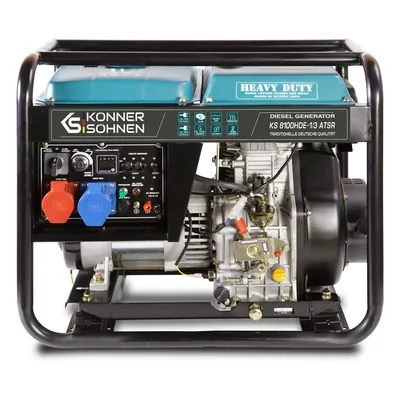 Produktbild von Diesel Stromerzeuger Notstromaggregat 4-Takt 6,5kW 14 PS K&S KS 8100HDE-1/3 ATSR