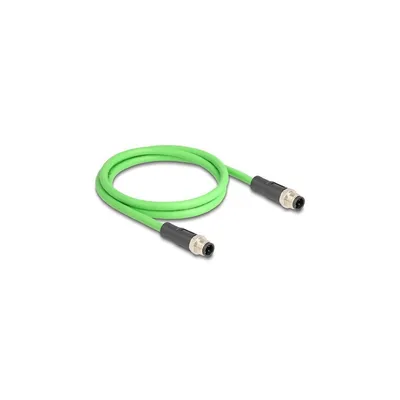 Immagine prodotto di DELOCK M12 Kabel D-kodiert 4 Pin St. zu St. PUR (TPU) 1 m