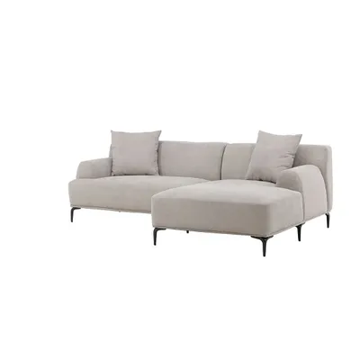 Zdjęcie produktu dla Viskan sofa sofa z szezlongiem prawostronna jasnoszara.