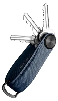 Produktbild von Orbitkey Key Organizer Pro Saffiano Leather - Schlüsselorganizer Aus Leder Saffiano Oxford Navy