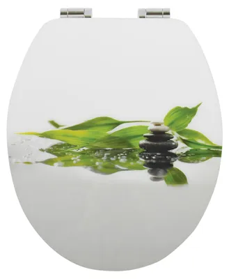Obrázek produktu pro Spirella 40.07065, Kulatý, Tvrdé toaletní prkénko, Vícebarevný, 370 mm, 435 mm, 23 cm